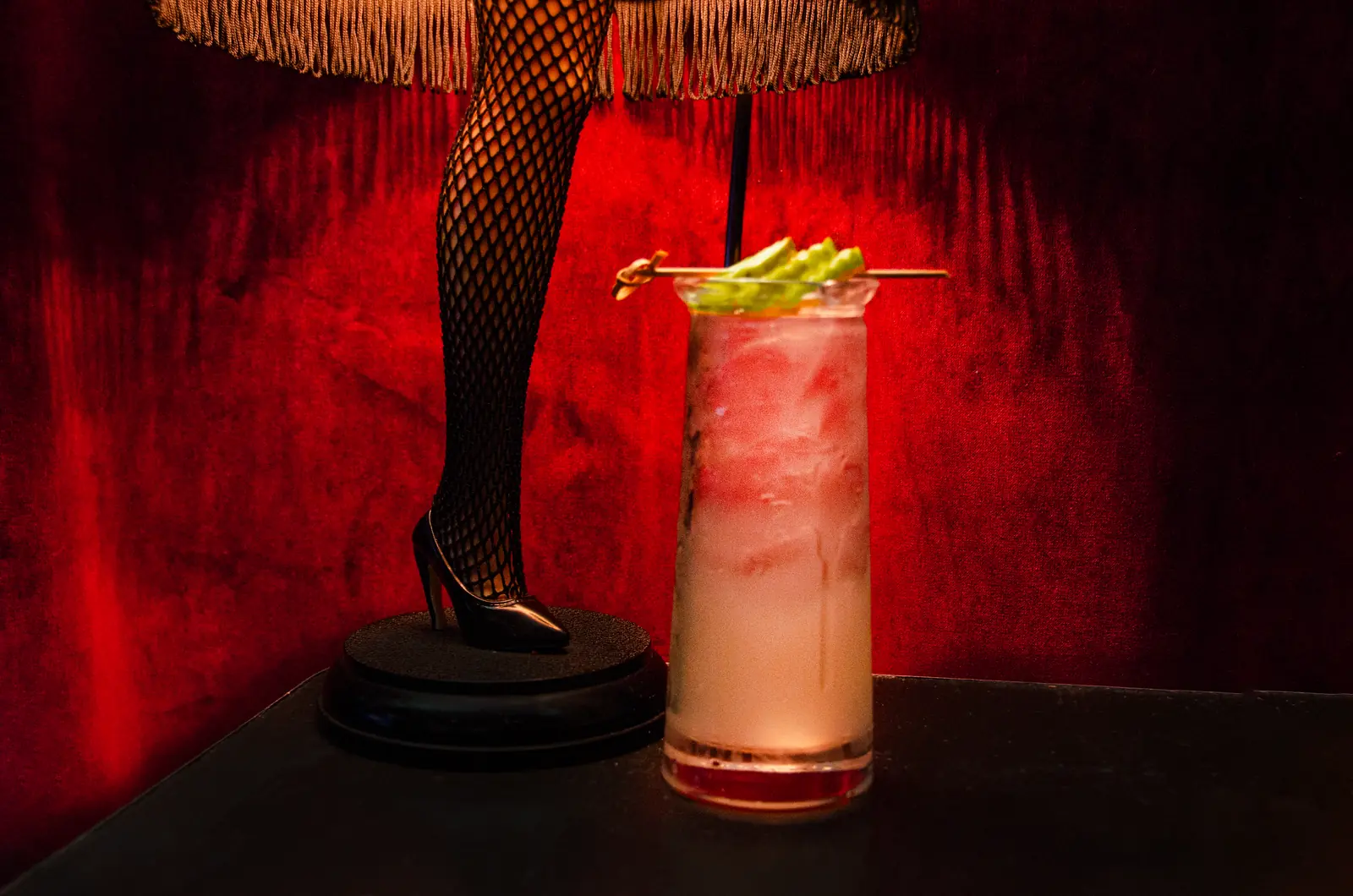The Pickle Collins next to the leg lamp